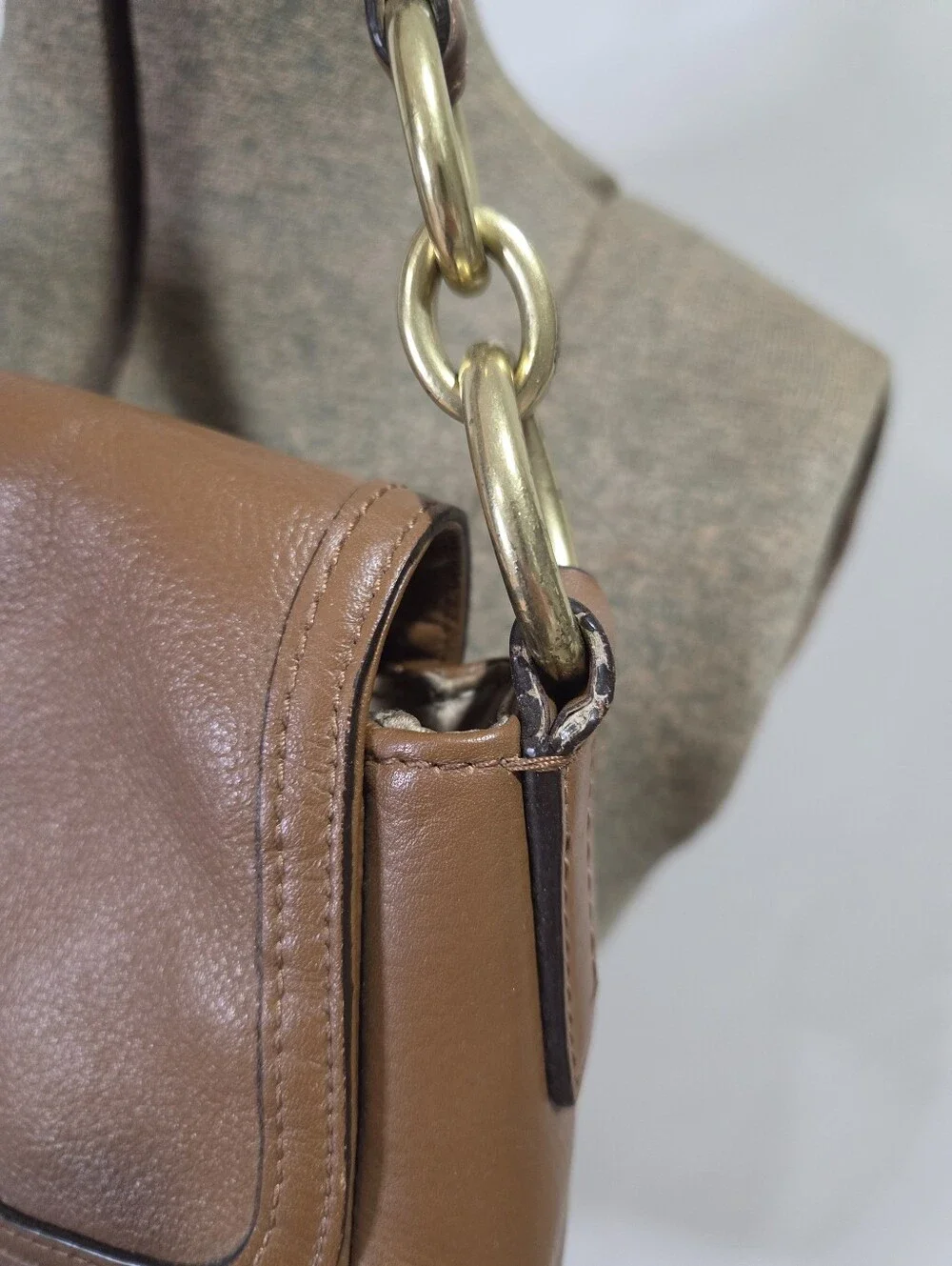 Coach Taylor Leather Flap Shoulder Bag